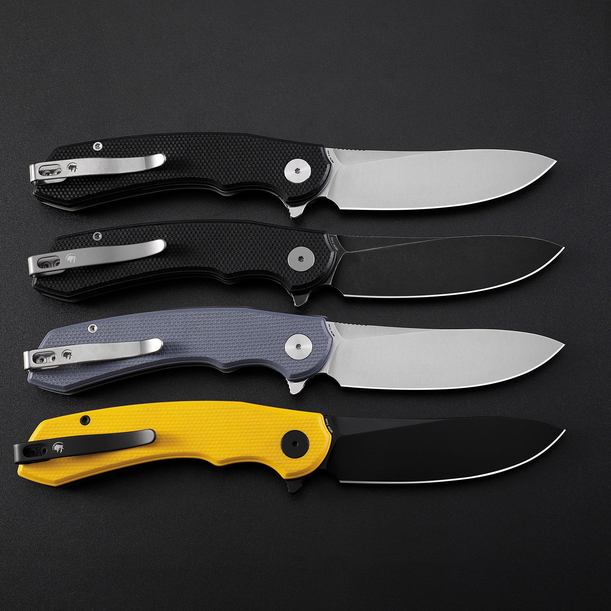 Petrified Fish PFP12-WaterSpout,3.54“ 14C28N Steel Blade,G10 Handle, Flipper Liner Lock Folding Knife