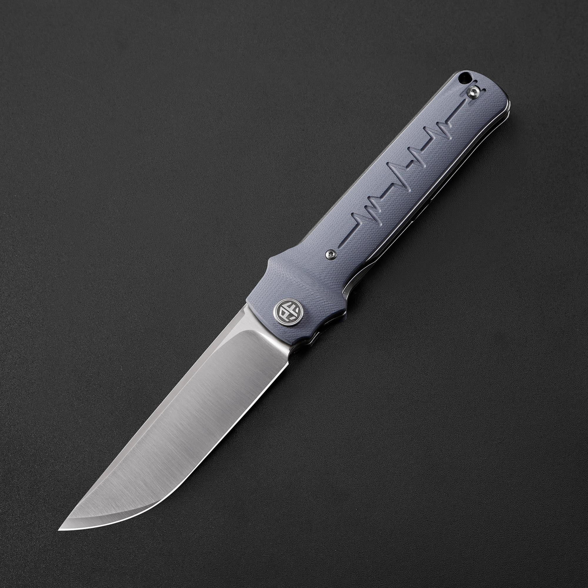 Petrified Fish PFB04 Tena, 3.82" D2 Blade,G10 Handle,Front Flipper Liner Lock Folding Knife