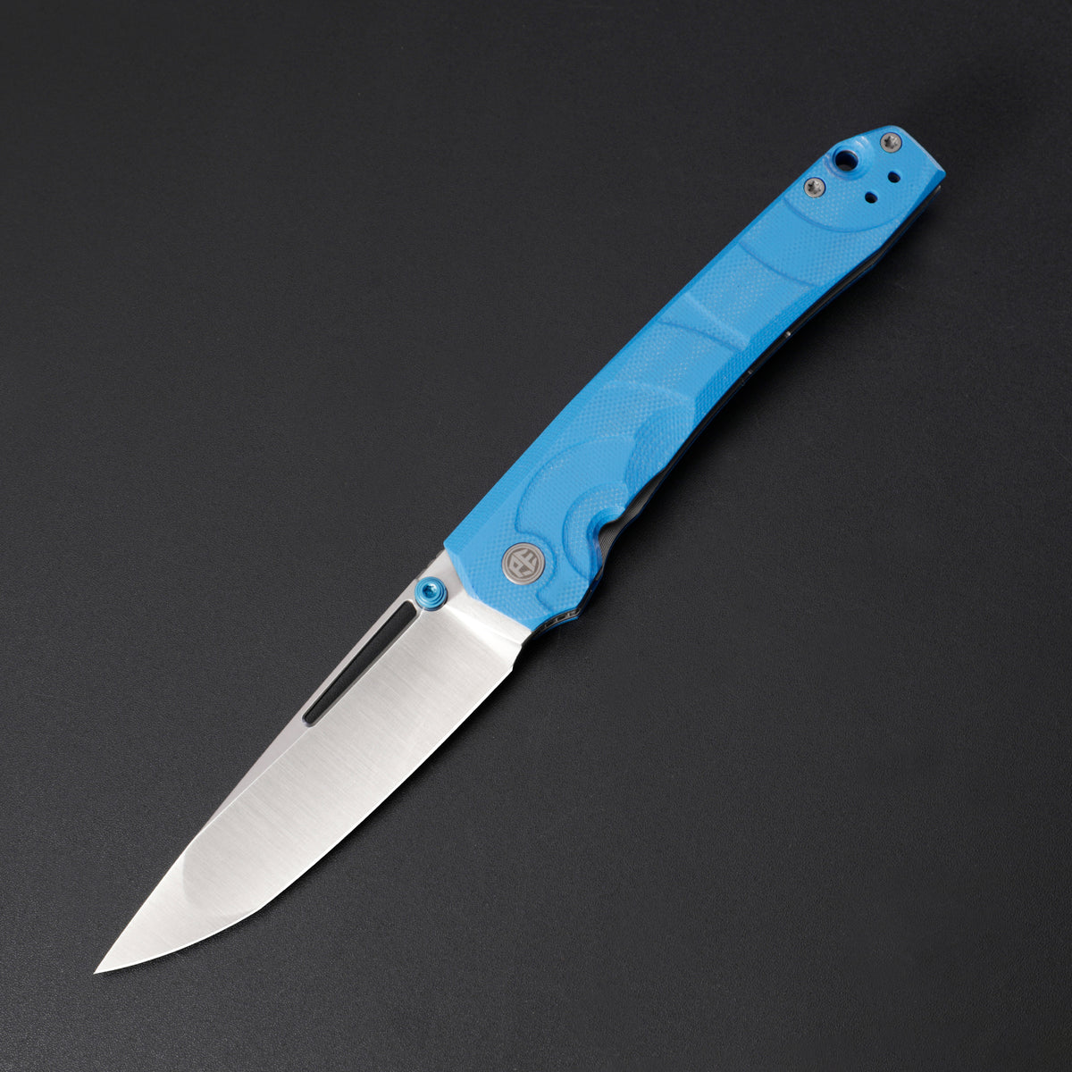 Petrified Fish PFP11 Ripple,3.78" 14C28N Steel Hollow Blade,G10 Handle,Front Flipper Thumb Stud Liner Lock Folding Knife