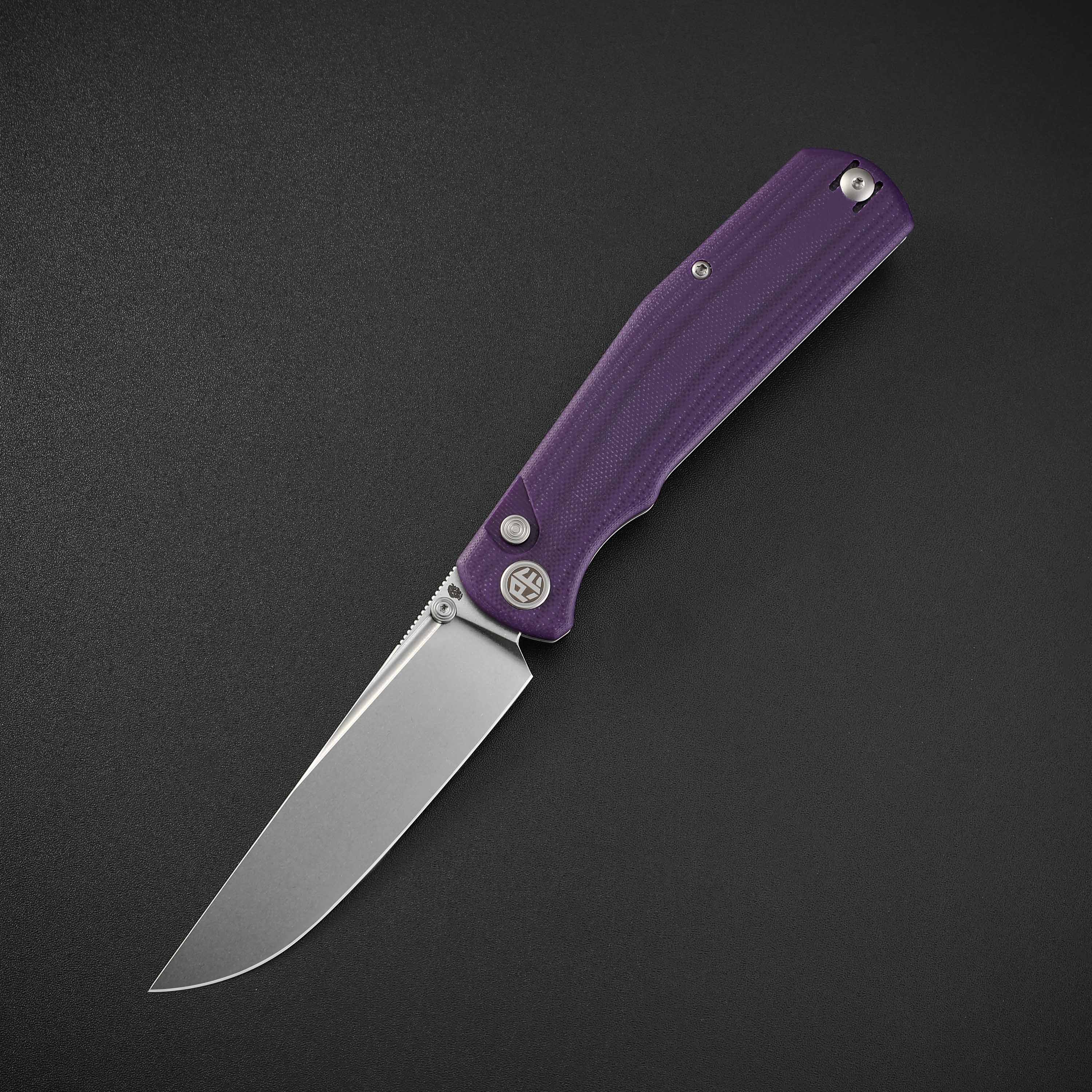 Petrified Fish PFP14-Lis,3.90" 10Cr15CoMov Steel Blade,G10 Handle,Button Lock Folding Knife