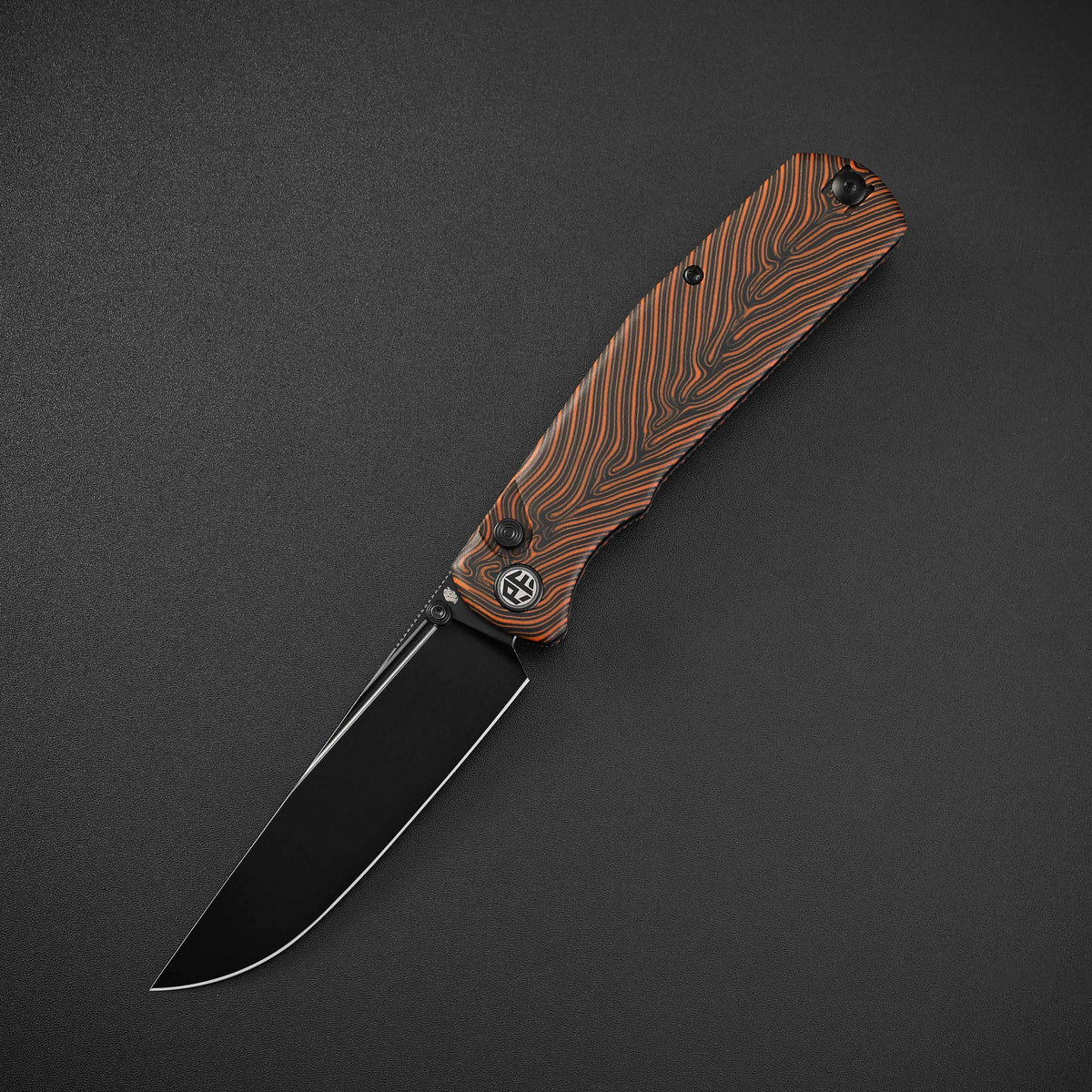 Petrified Fish PFP14-Lis,3.90" 10Cr15CoMov Steel Blade,G10 Handle,Button Lock Folding Knife