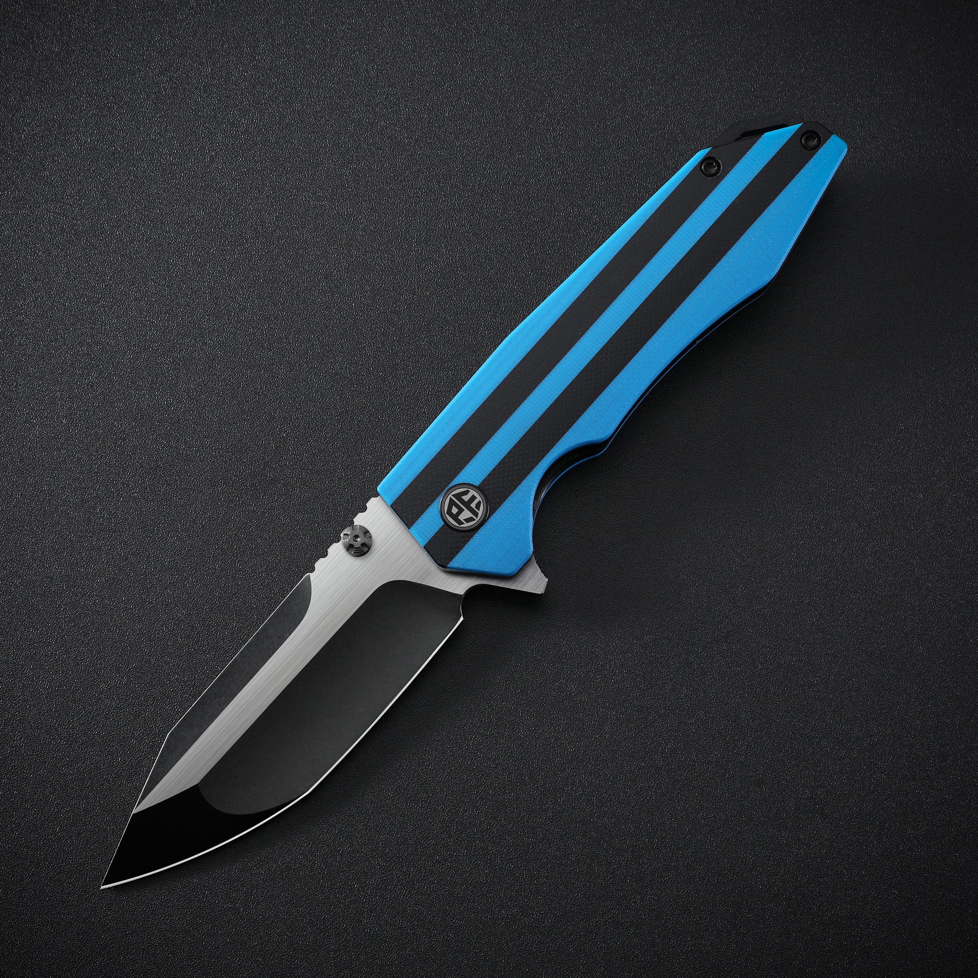 Petrified Fish PFP08 Mocado,3.58" K110 Blade,160g G10/Carbon Fiber Handle Flipper Liner Lock Folding Knife