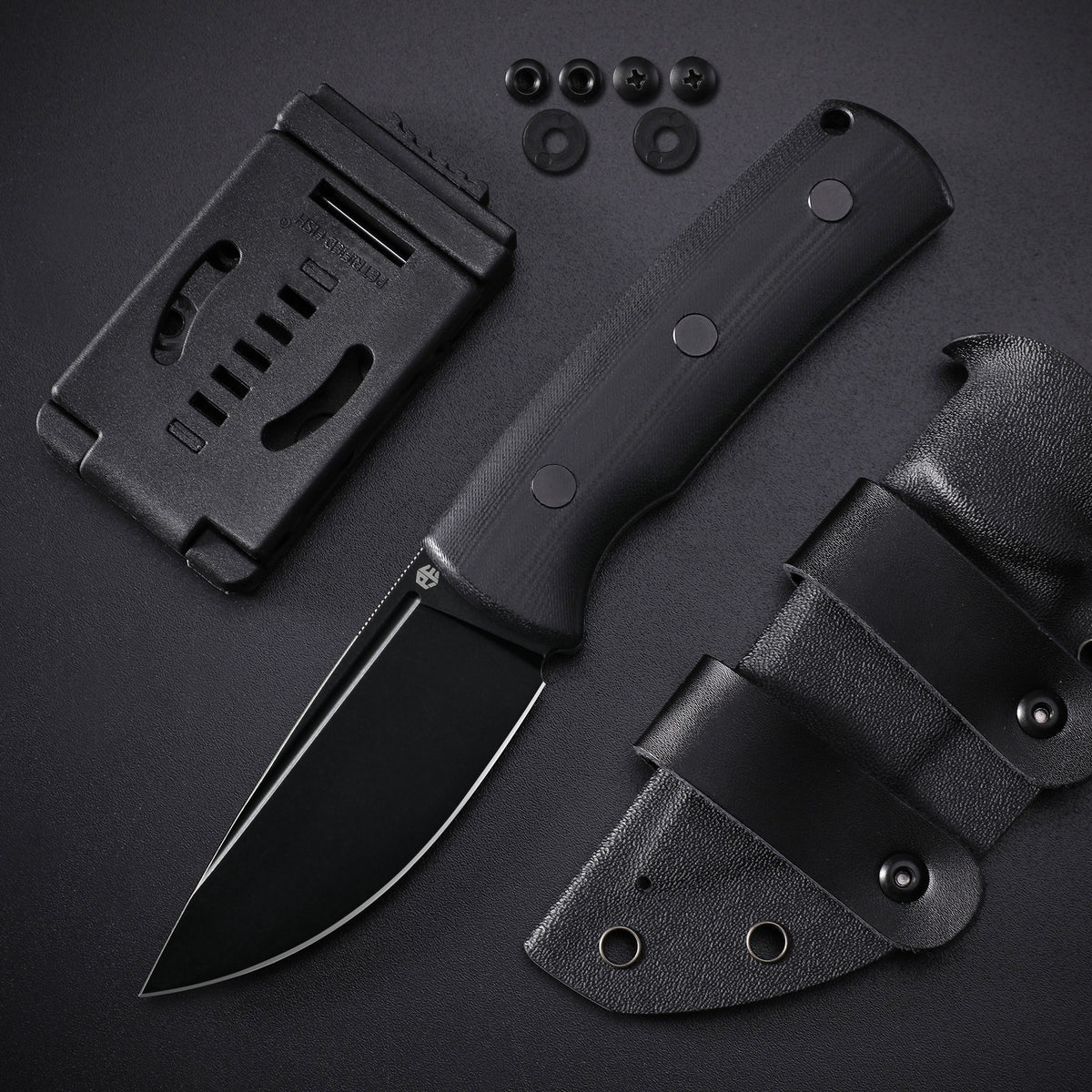 Petrified Fish PFP01F Beluga,3.62" N690 Blade,Micarta/G10 Handle Fixed Blade Knife