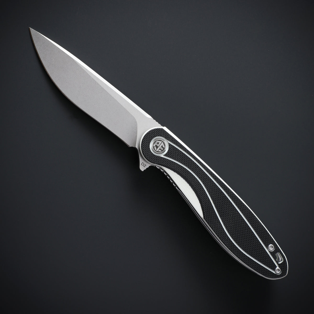 Petrified Fish PF858 Skipper,3.15" D2 Blade,G10 Handle,Flipper Liner lock Folding knife