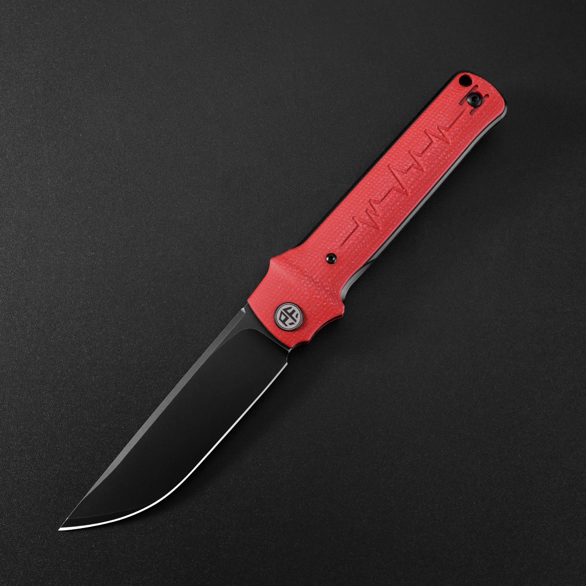 Petrified Fish PFB04 Tena, 3.82" D2 Blade,G10 Handle,Front Flipper Liner Lock Folding Knife
