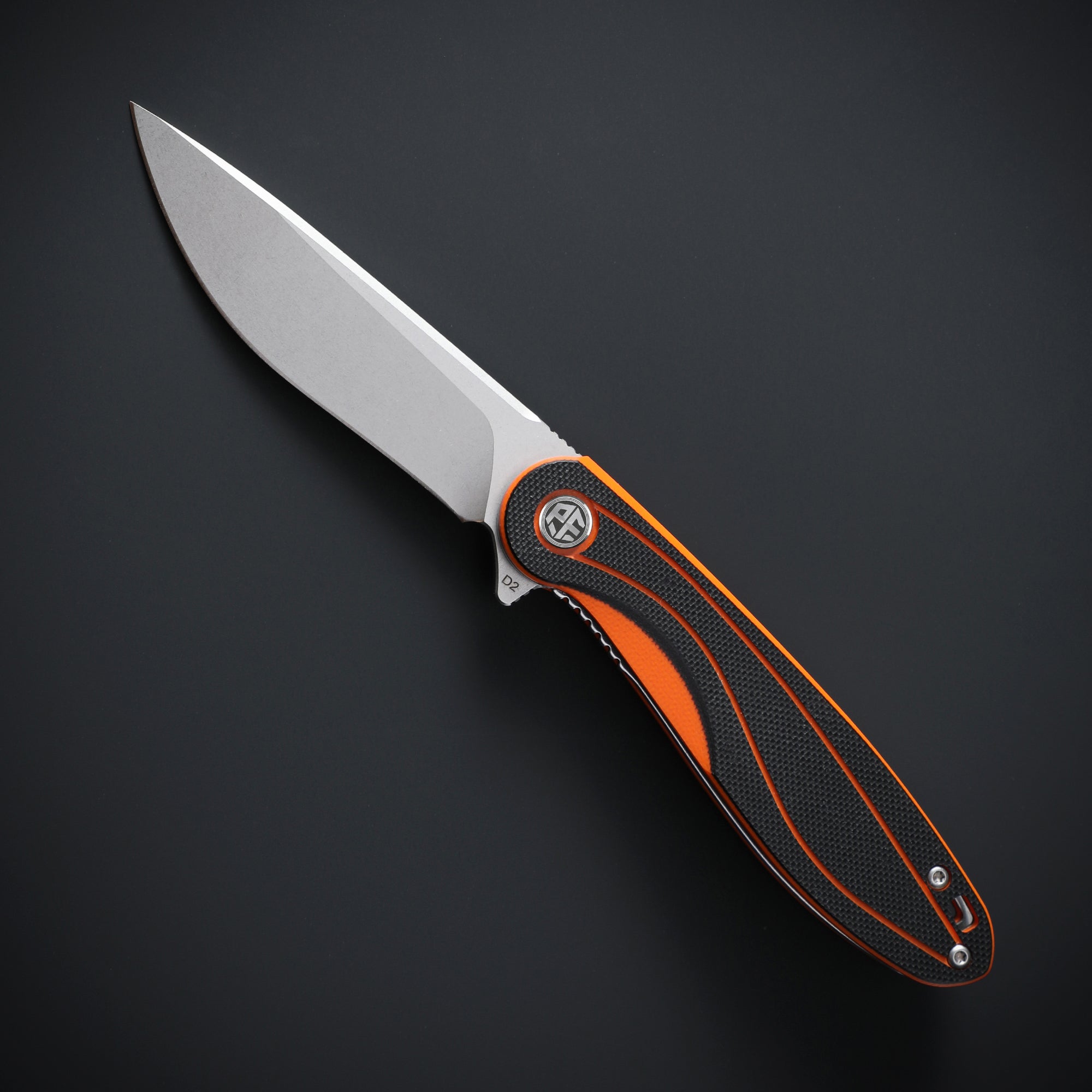 Petrified Fish PF858 Skipper,3.15" D2 Blade,G10 Handle,Flipper Liner lock Folding knife
