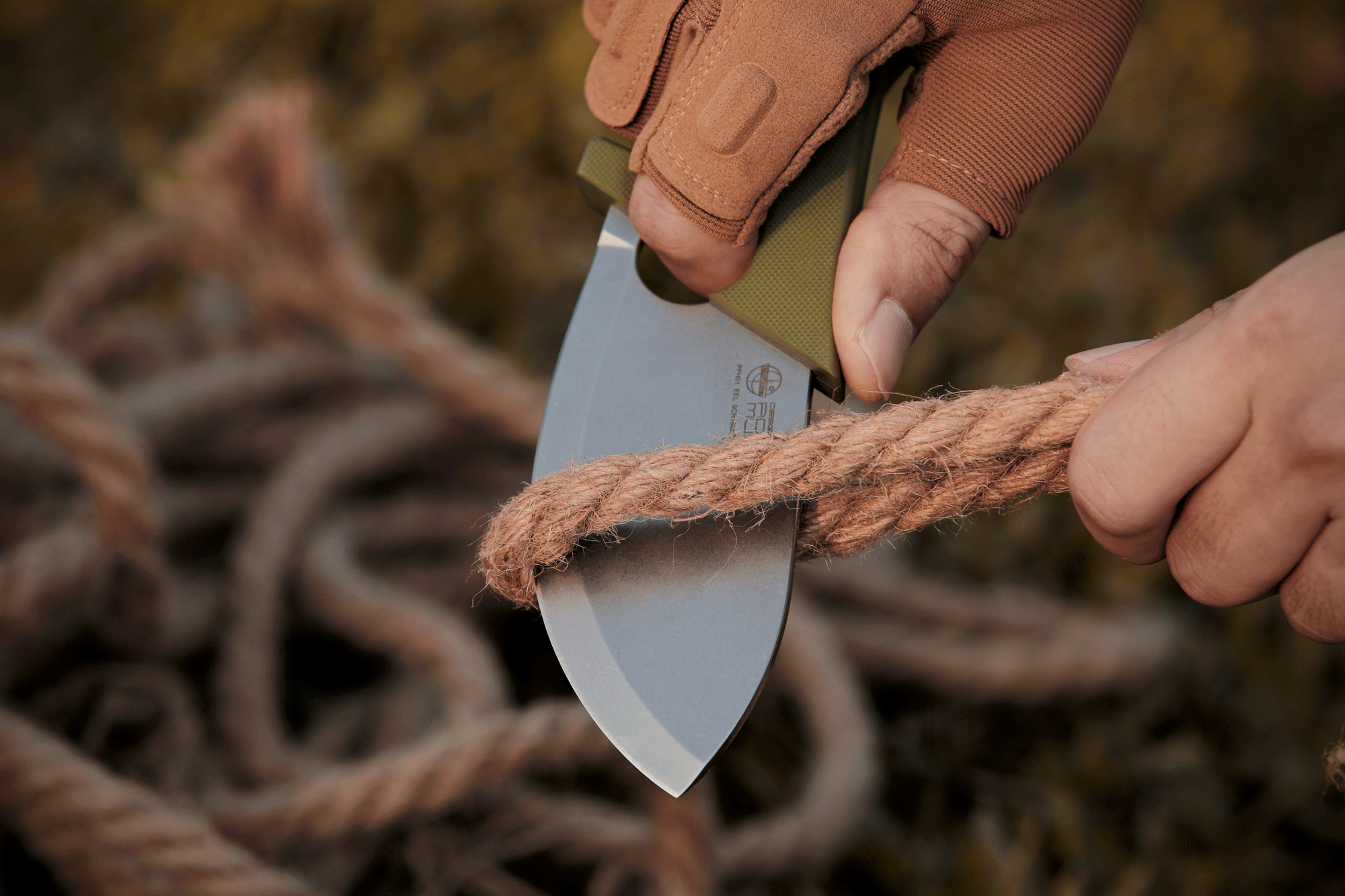Petrified Fish PFH01 EEL,3.46" 9CR18MOV Blade,G10 Handle,Multifunctional Fixed Blade knife