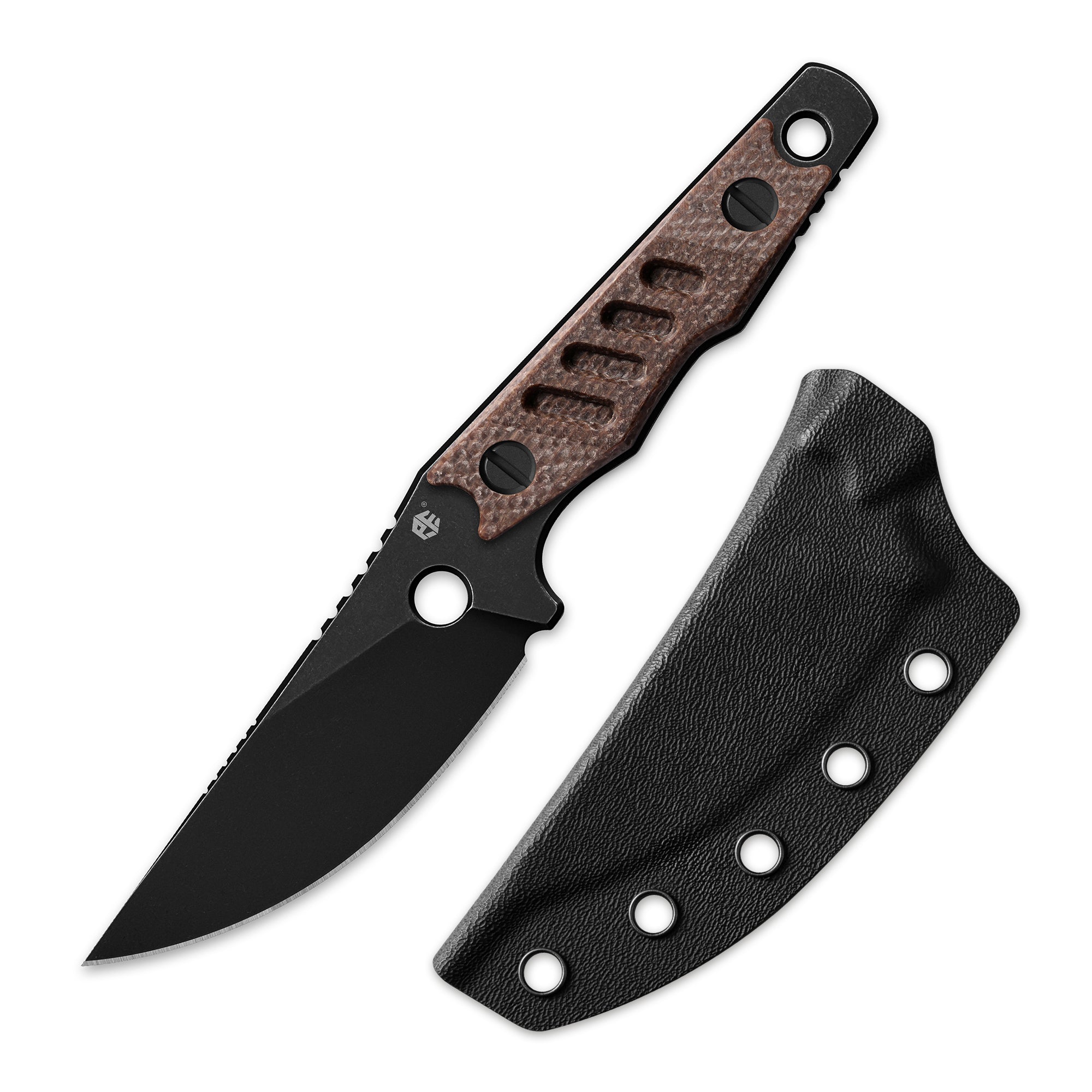 Petrified Fish PFE18-Bison L,N690 Steel Skeleton Knife