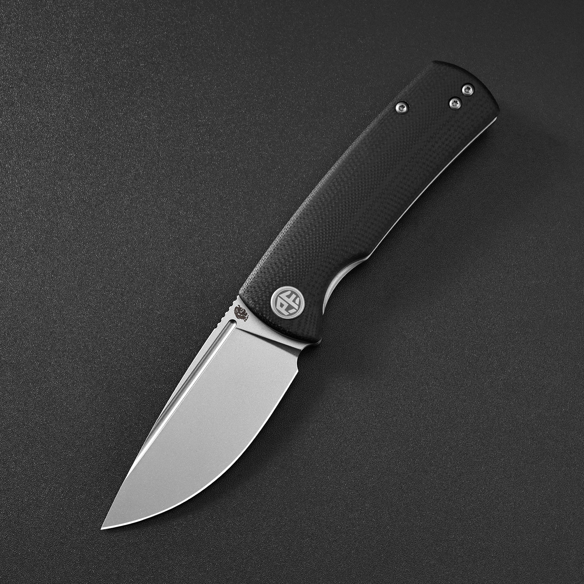 Petrified Fish PFP01X Beluga,2.99" 14C28N Blade,95.6g G10/Carbon Fiber Handle Front Flipper Liner Lock Folding Knife