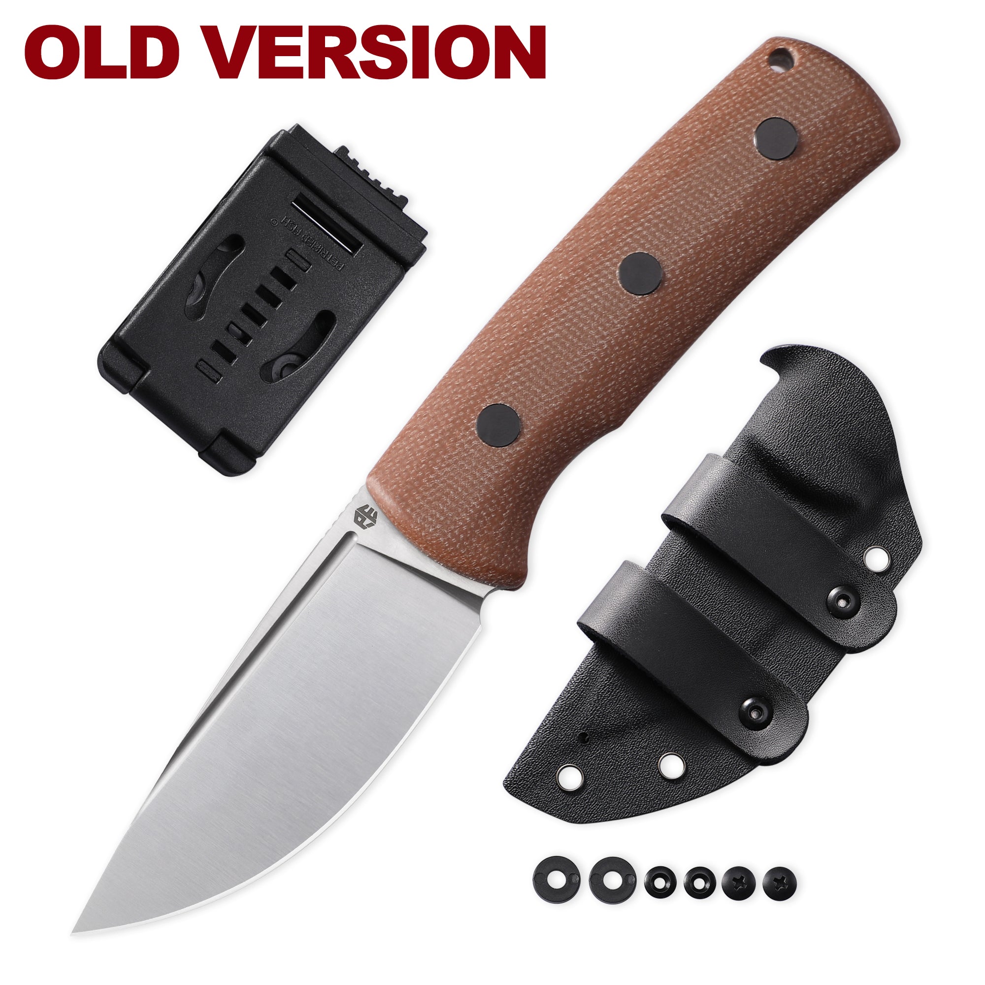 Petrified Fish PFP01F Beluga,3.62" N690 Blade,Micarta/G10 Handle Fixed Blade Knife