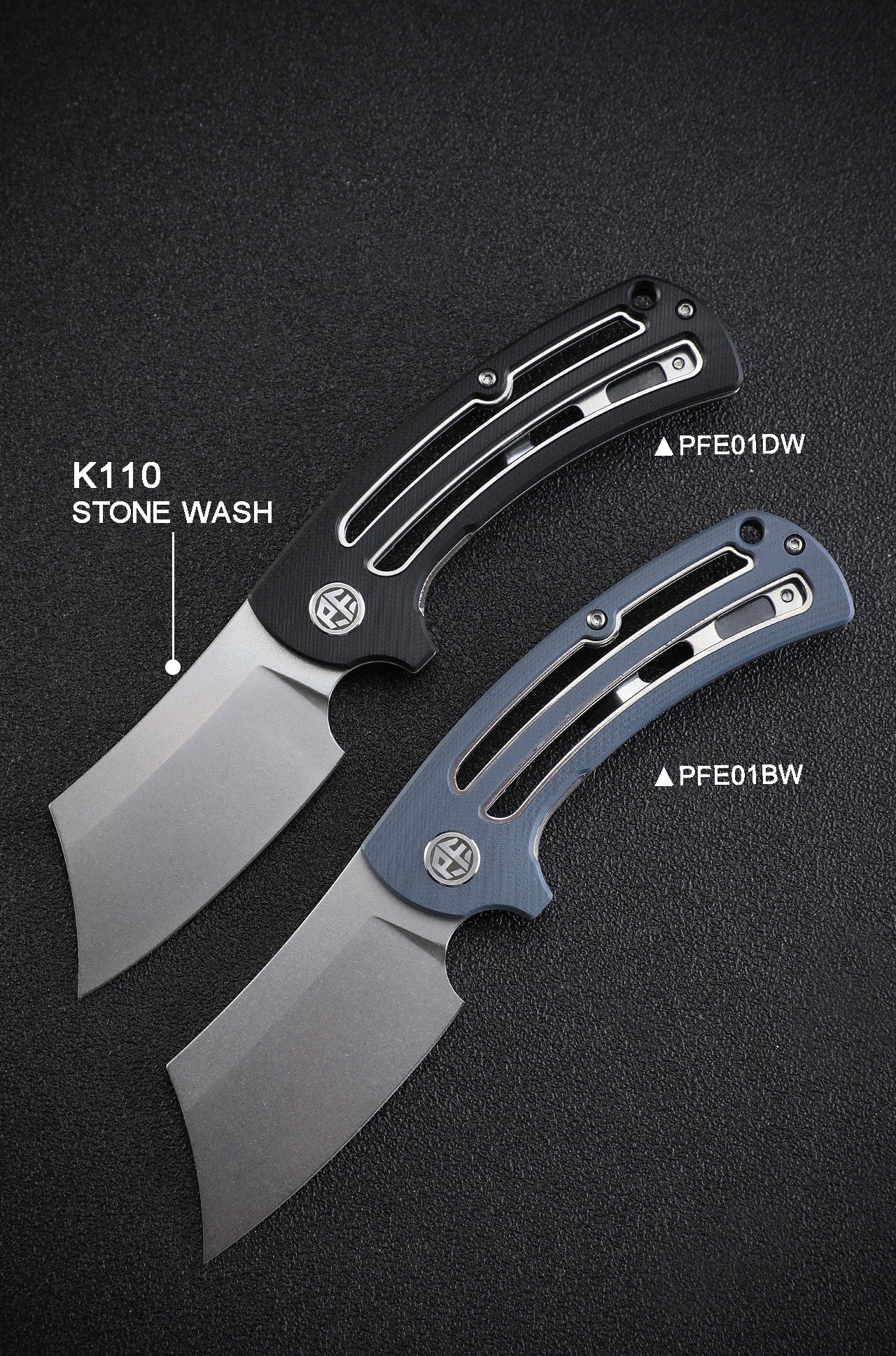 Petrified Fish PFE01 Eddy,3.07" K110/Damascus Blade,G10 Handle, Flipper Liner lock Folding knife