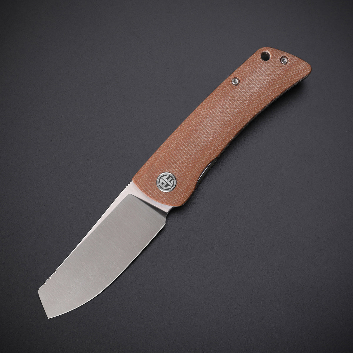 Petrified Fish PFE05 Flavorist,3.15" K110 Satin Blade,94g Micarta Handle,Front Flipper Liner Lock Folding Knife