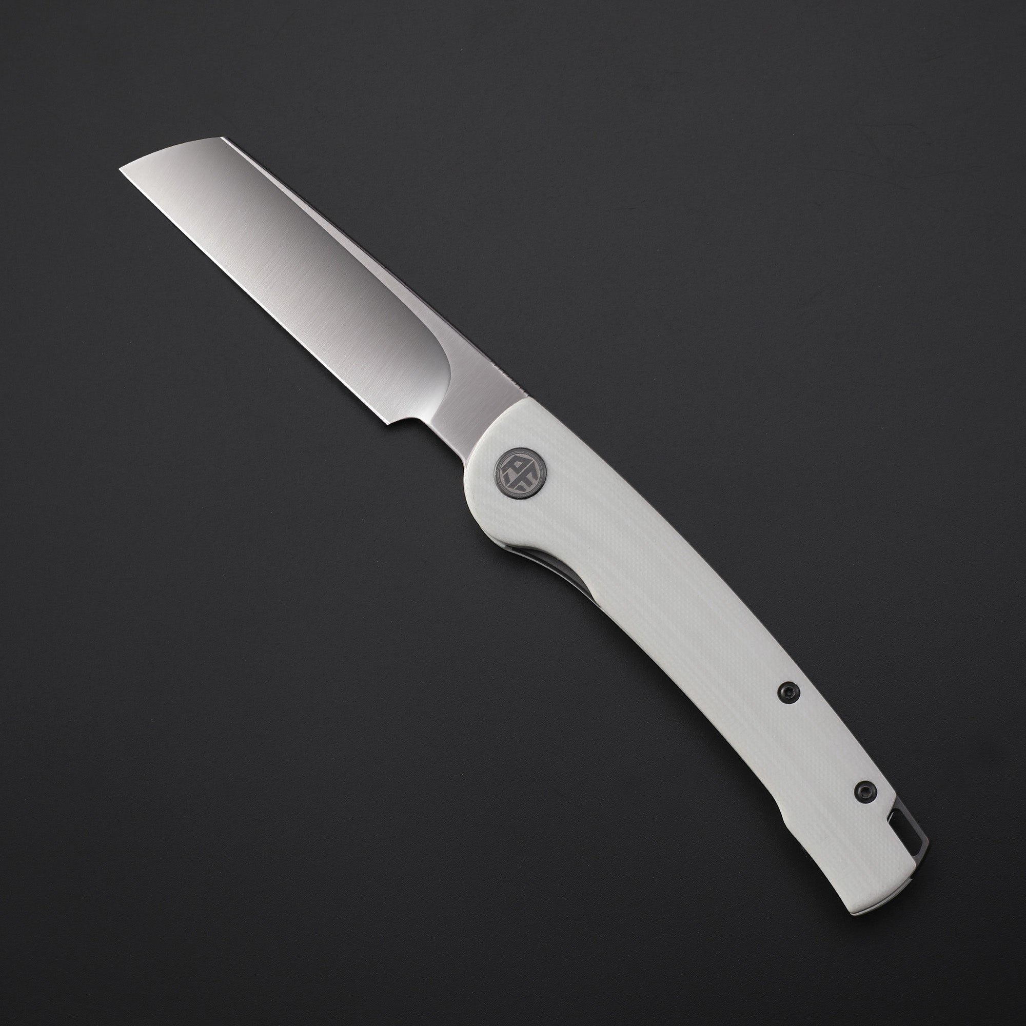 Petrified Fish PFE04 Scholar,3.7" 154CM Satin/Stonewashed Blade,Front Flipper Liner Lock Folding Knife