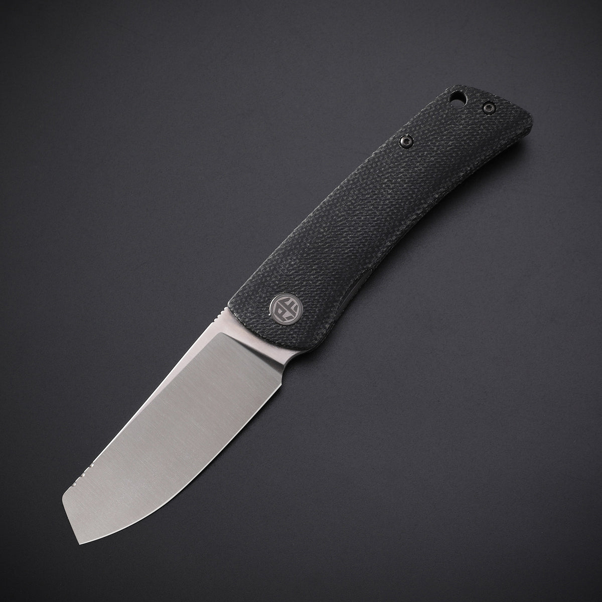 Petrified Fish PFE05 Flavorist,3.15" K110 Satin Blade,94g Micarta Handle,Front Flipper Liner Lock Folding Knife