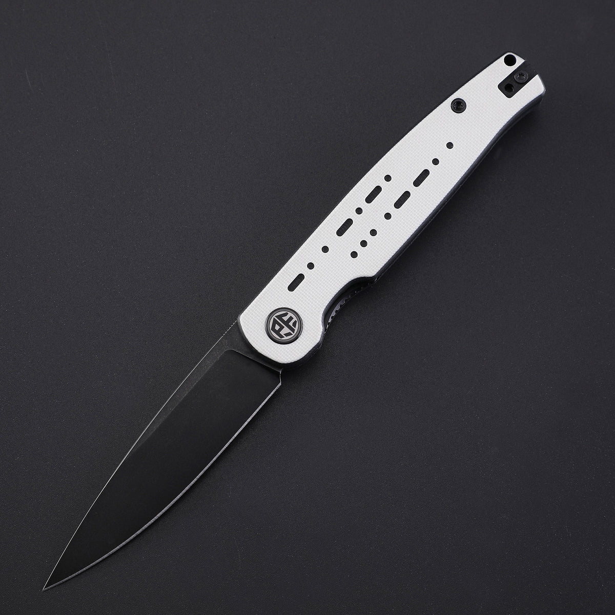 Petrified Fish PFE07 Morse,3.31" 154CM Blade,G10/Micarta Handle Front Flipper Liner Lock  Folding Knife