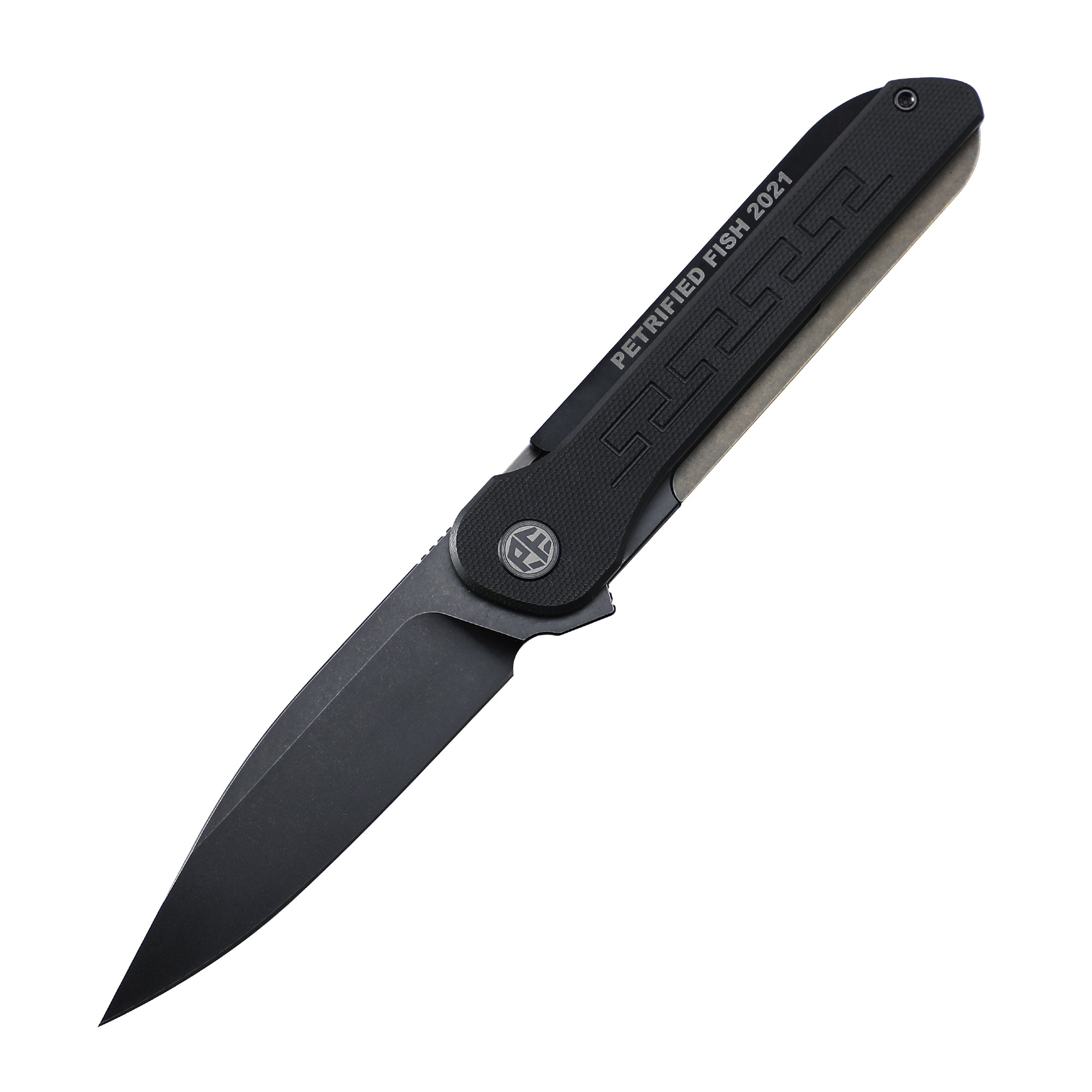 Petrified Fish PFE03 ZERO,3.6" 154CM Blade,98g Titanium & G10 Handle Flipper Liner Lock Folding knife