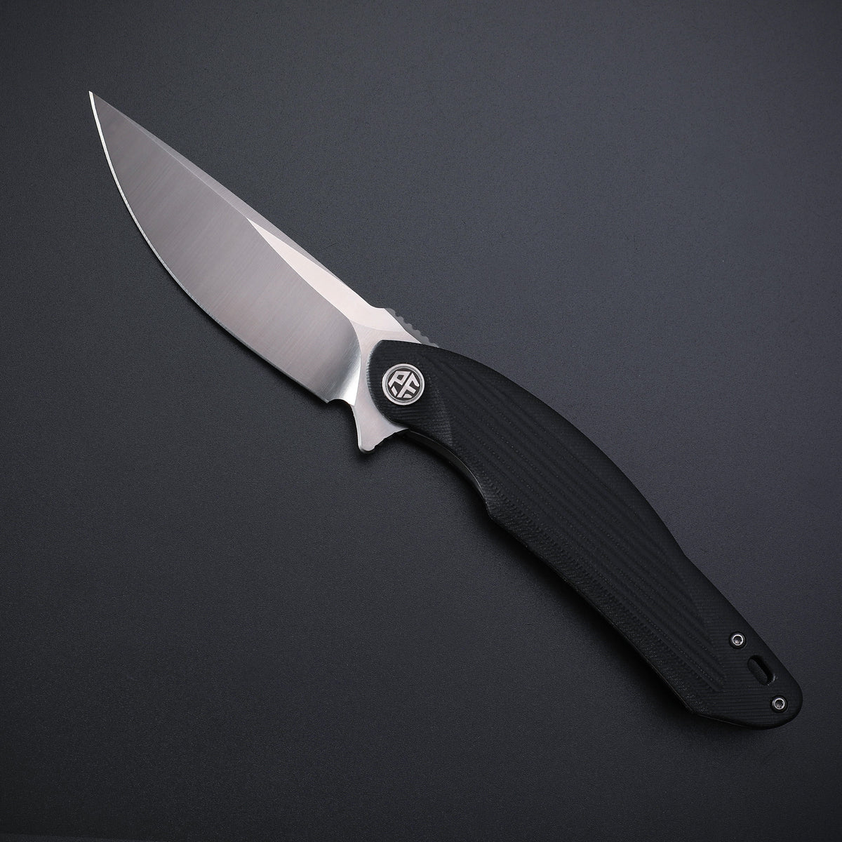 Petrified Fish PF878 Wing,3.62" D2 Satin Blade,G10 Handle Flipper Liner Lock Folding Knife