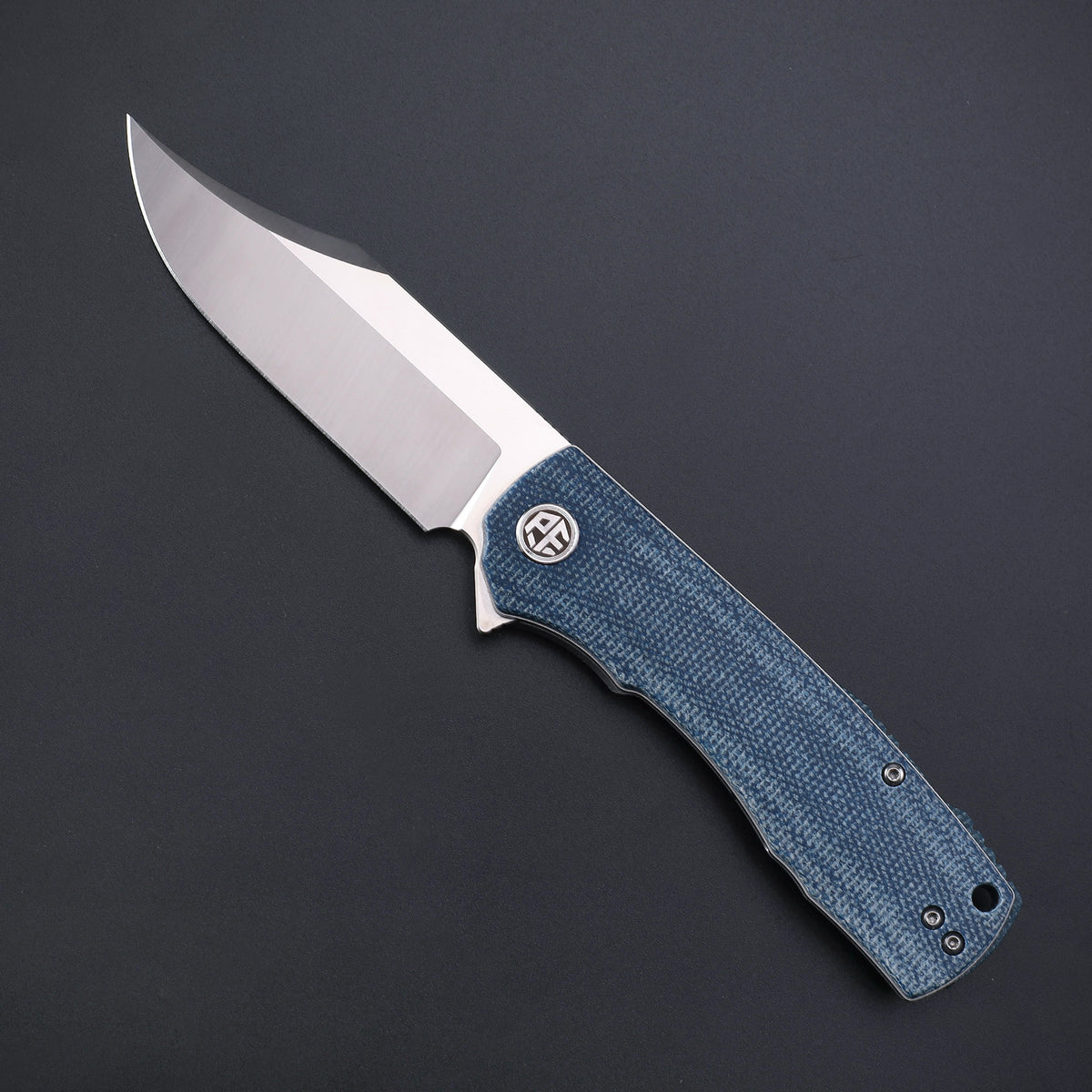 Petrified Fish PFP03 Victor,3.58" K110 Satin Blade,140g Micarta Handle Flipper Liner Lock Folding Knife