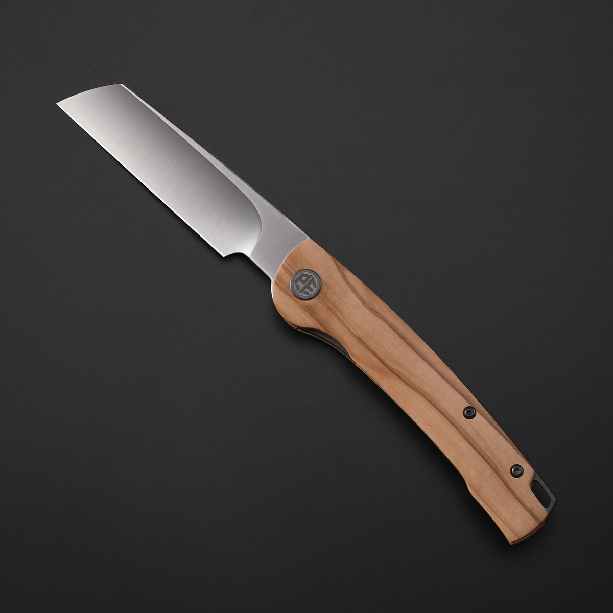 Petrified Fish PFE04 Scholar,3.7" 154CM Satin/Stonewashed Blade,Front Flipper Liner Lock Folding Knife