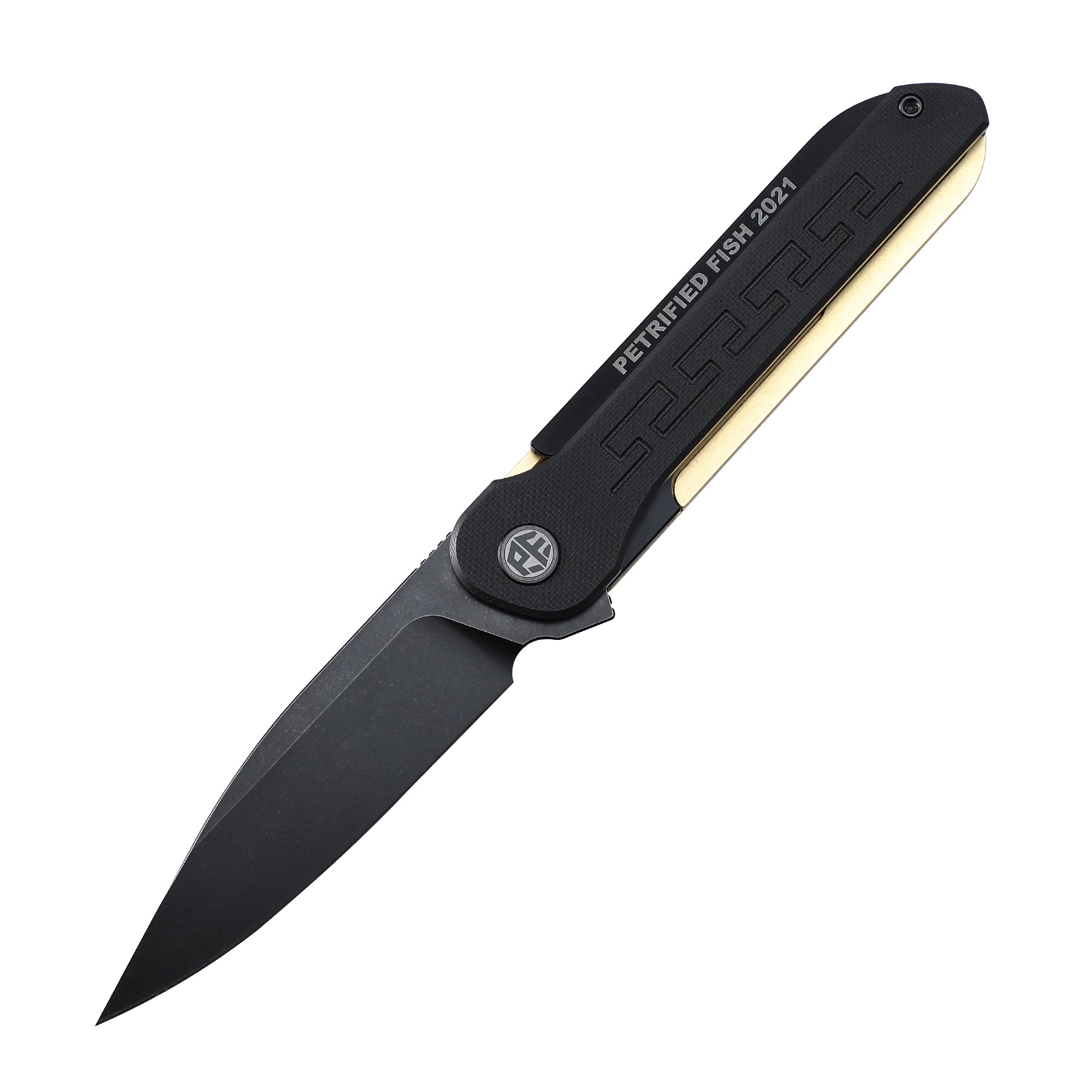 Petrified Fish PFE03 ZERO,3.6" 154CM Blade,98g Titanium & G10 Handle Flipper Liner Lock Folding knife