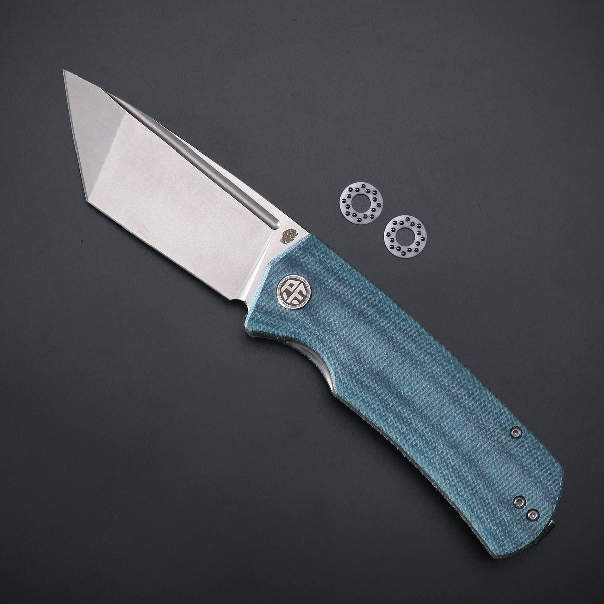 Petrified Fish PFP01T Beluga,3.58" K110 Blade,G10/Micarta Handle,Front Flipper Liner Lock Folding Knife
