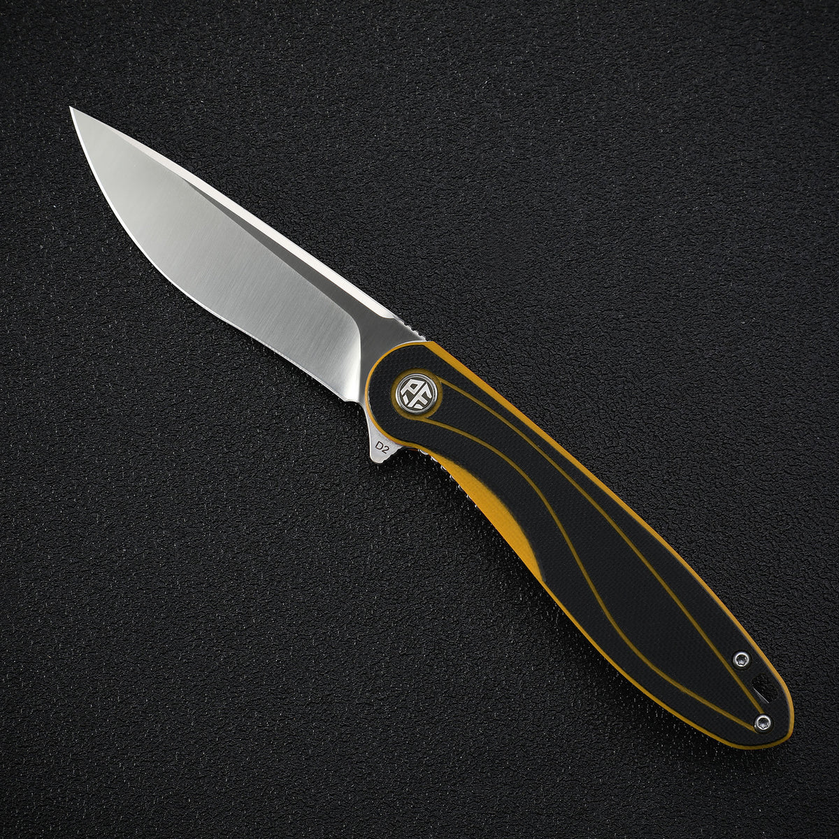 Petrified Fish PF858 Skipper,3.15" D2 Blade,G10 Handle,Flipper Liner lock Folding knife