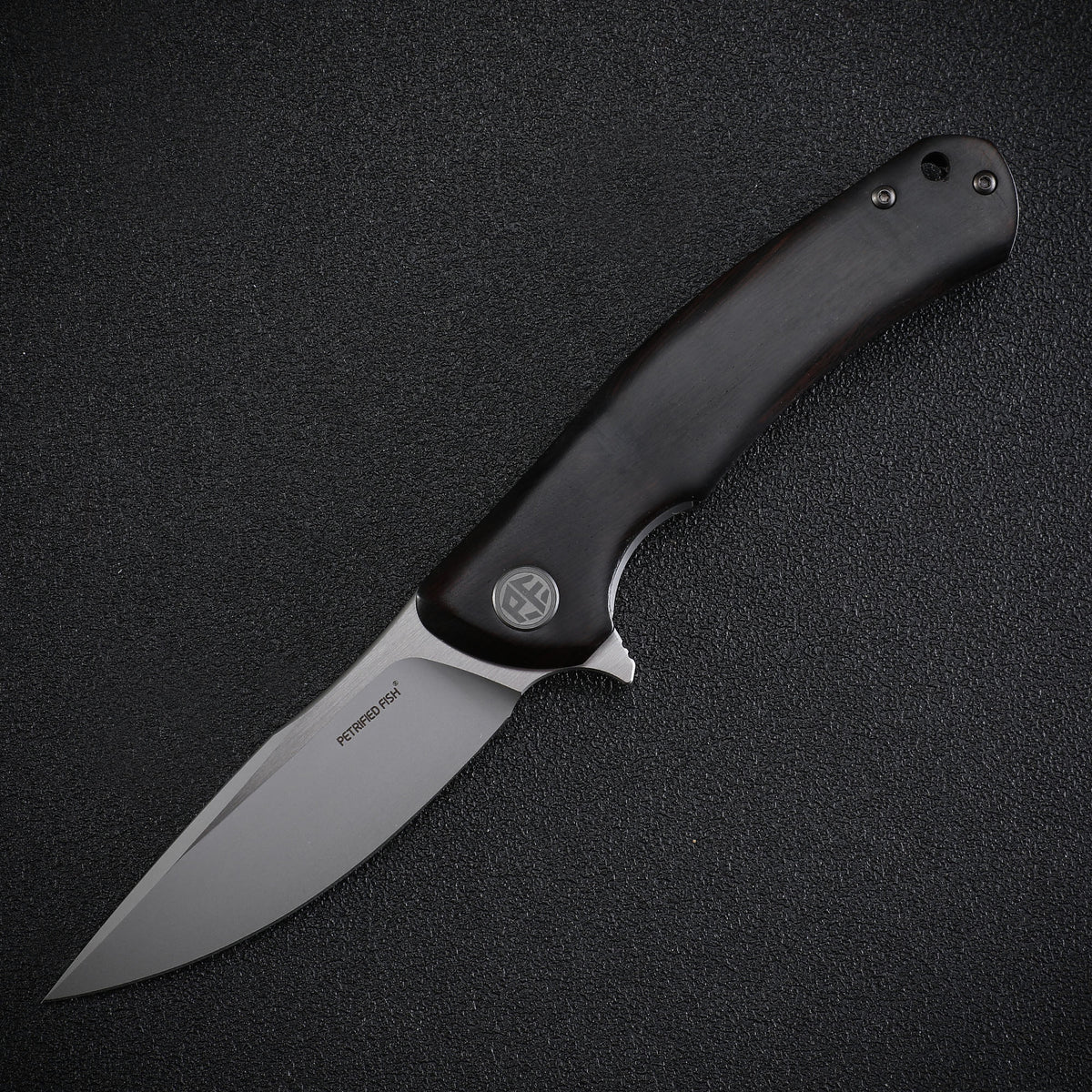 Petrified Fish PF949 Warrior,3.54" K110 Blade,Micarta/G10/Carbon Fiber Handle, Flipper Liner lock Folding knife