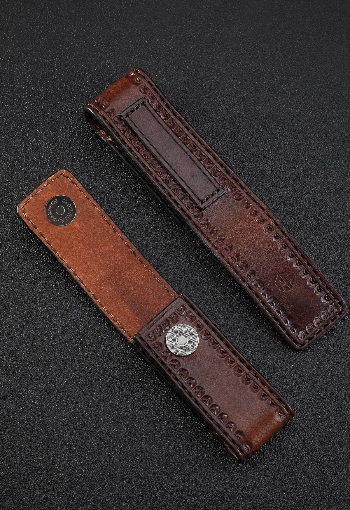Petrified Fish Knife Leather sheath