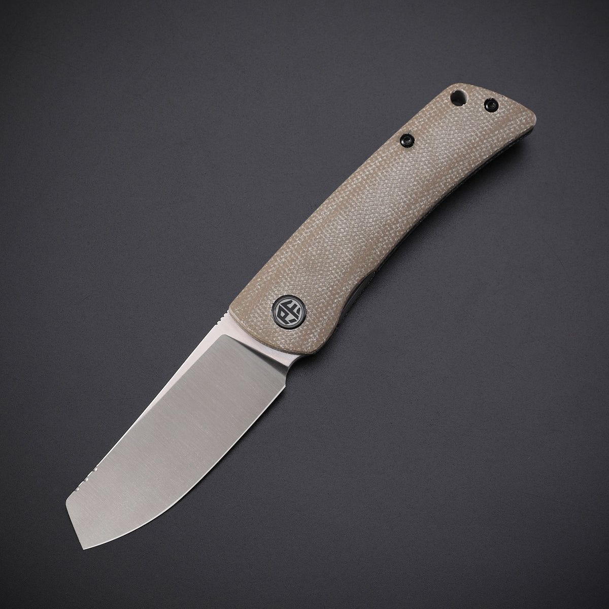 Petrified Fish PFE05 Flavorist,3.15" K110 Satin Blade,94g Micarta Handle,Front Flipper Liner Lock Folding Knife