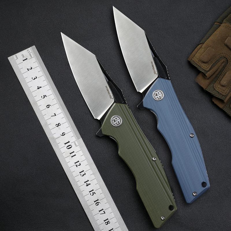 Petrified Fish PF929,3.54" D2 Blade,G10 Handle, Flipper Liner lock Folding knife