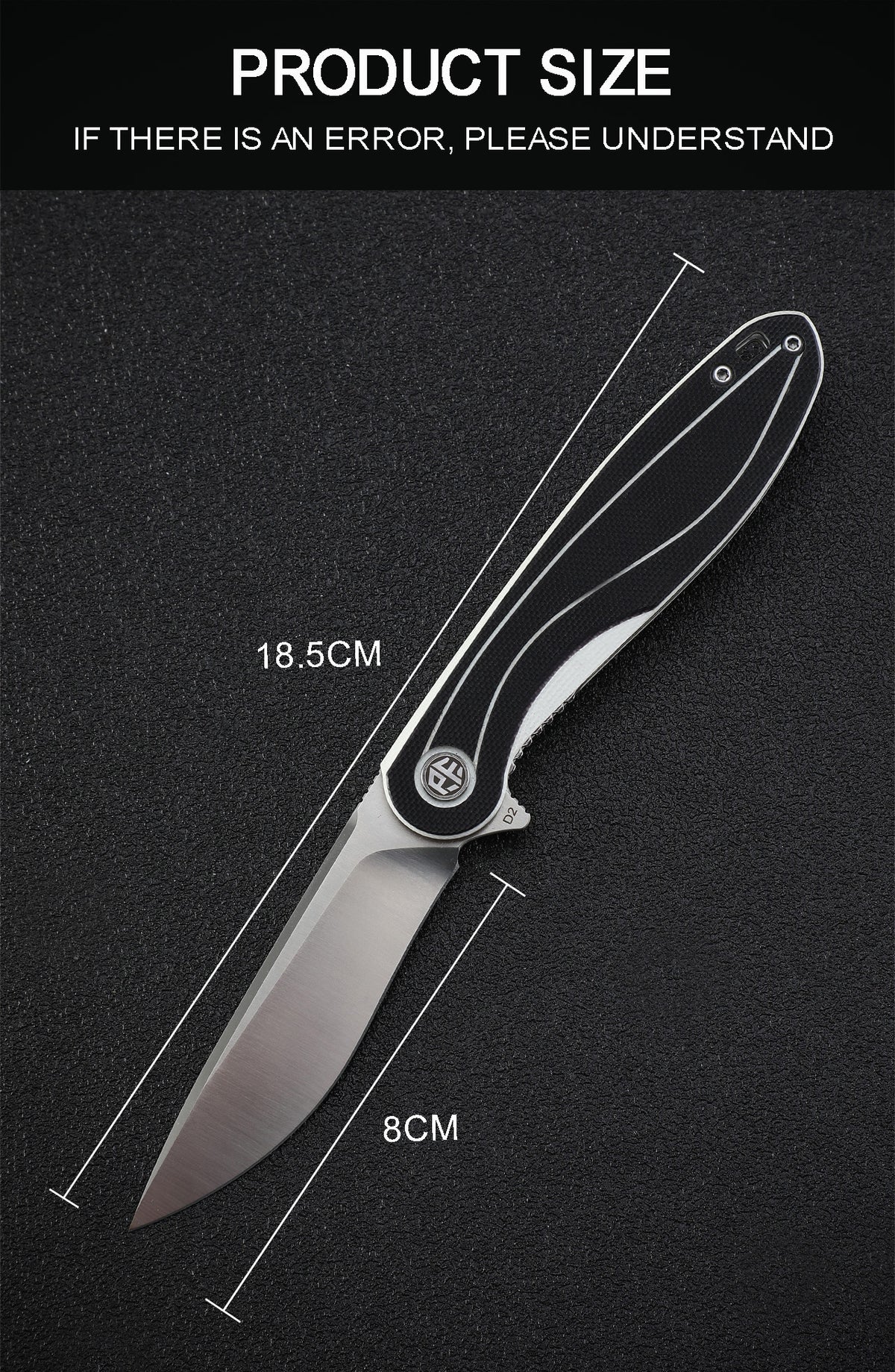 Petrified Fish PF858 Skipper,3.15" D2 Blade,G10 Handle,Flipper Liner lock Folding knife