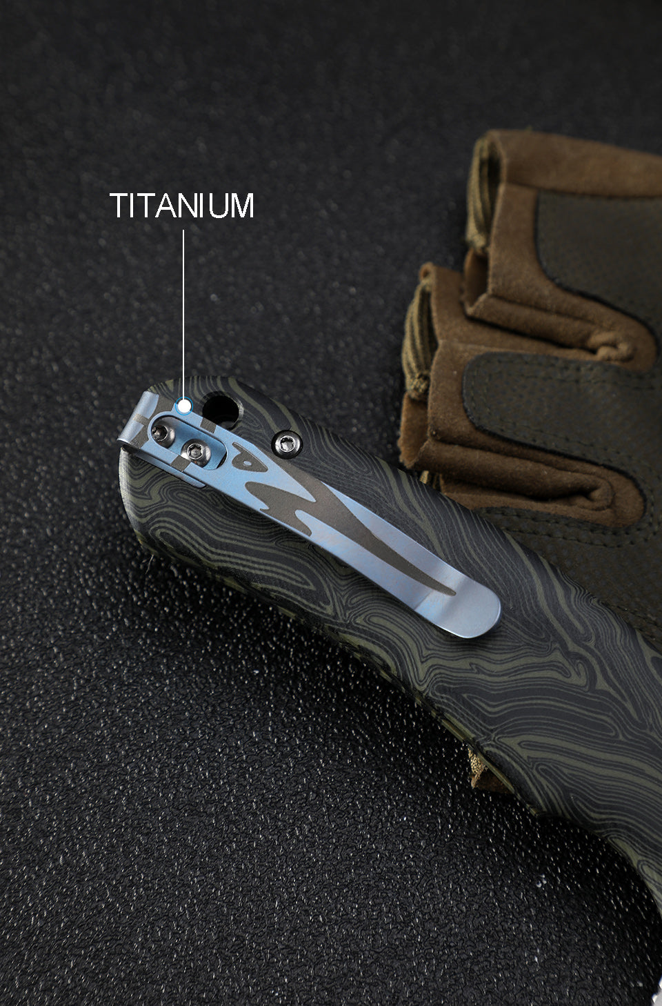 Petrified Fish PF949 Warrior,3.54" K110 Blade,Micarta/G10/Carbon Fiber Handle, Flipper Liner lock Folding knife