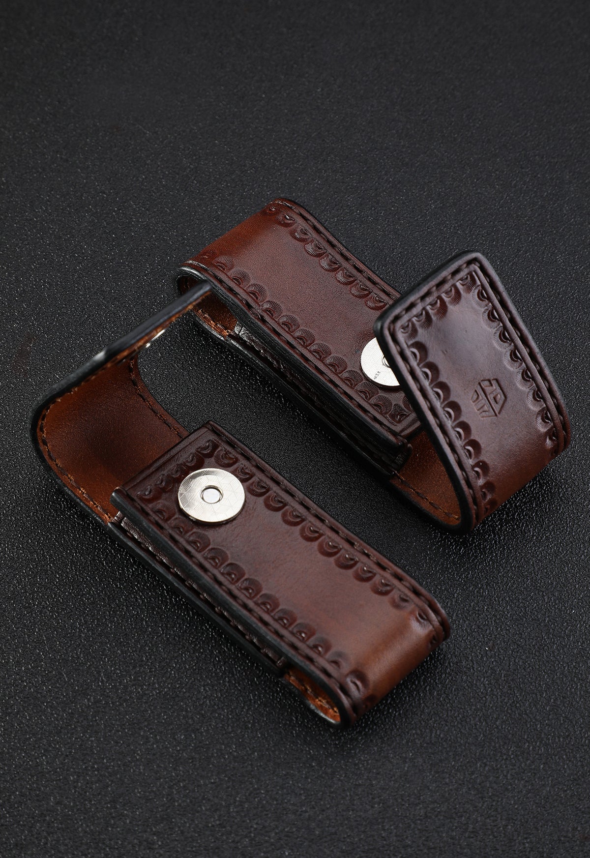 Petrified Fish Knife Leather sheath