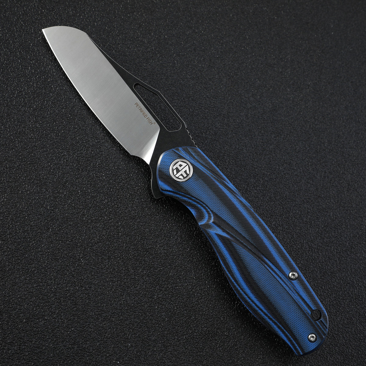 Petrified fish PF979 Raptor original,3.43"D2 Blade,G10 Handle,Flipper Liner lock Folding knife