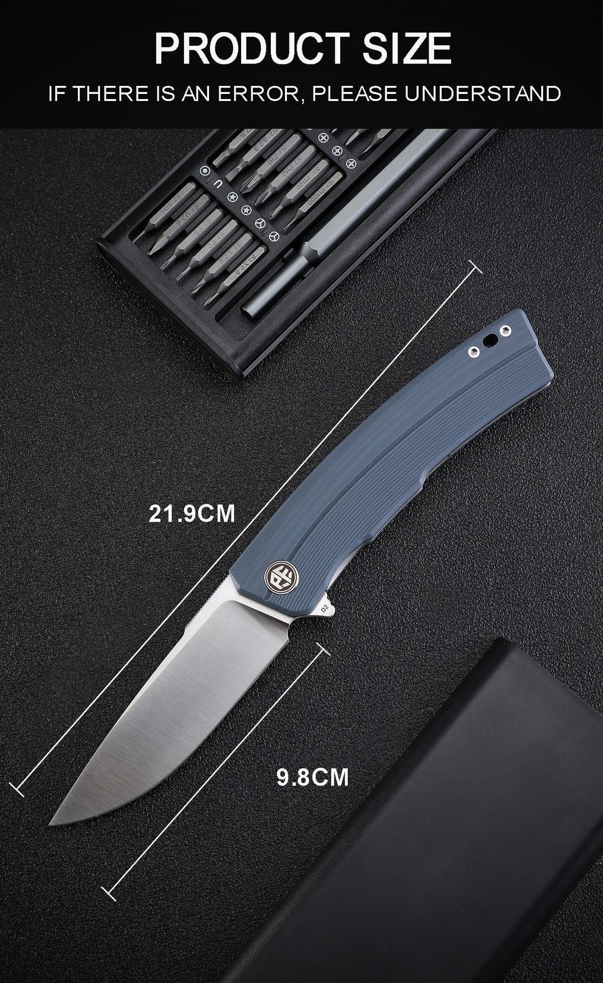 Petrified Fish PFP02 Magazine,3.66“ D2 Blade,G10/Micarta/Carbon Fiber Handle,Flipper Liner Lock Folding Knife