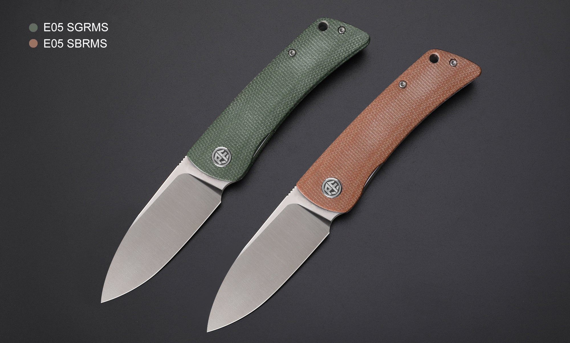 Petrified Fish PFE05 Flavorist,3.15" K110 Satin Blade,94g Micarta Handle,Front Flipper Liner Lock Folding Knife