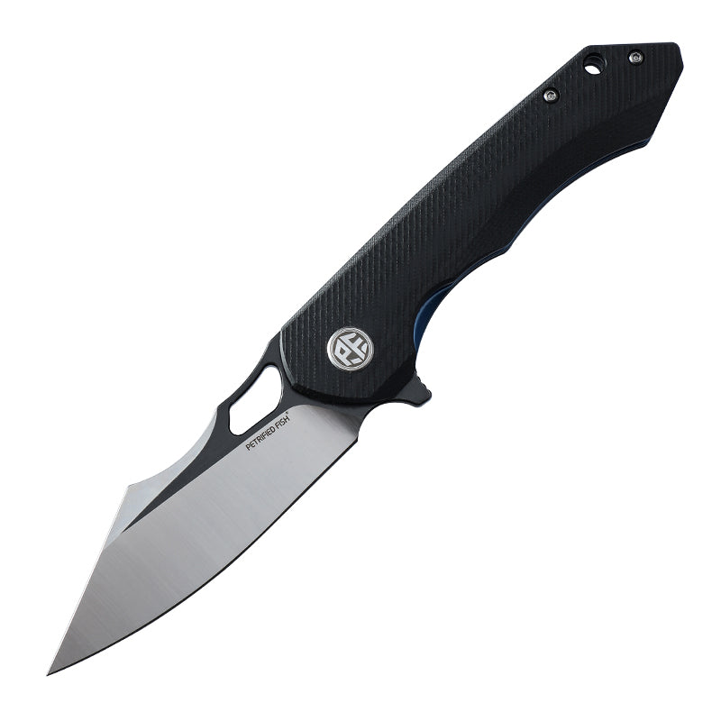 Petrified Fish PF919,3.66" D2 Blade,G10 Handle,Flipper Liner lock Folding knife