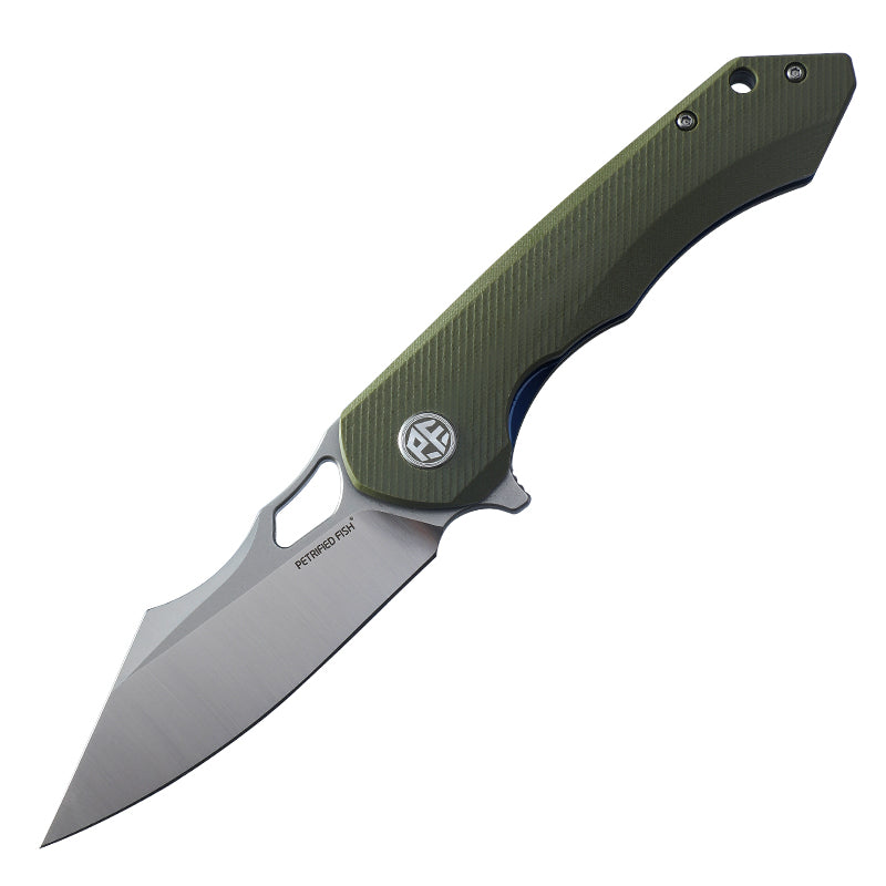Petrified Fish PF919,3.66" D2 Blade,G10 Handle,Flipper Liner lock Folding knife