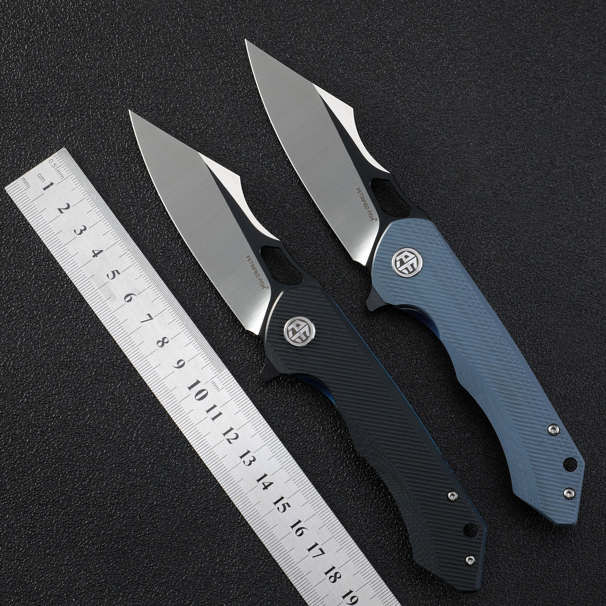 Petrified Fish PF919,3.66" D2 Blade,G10 Handle,Flipper Liner lock Folding knife