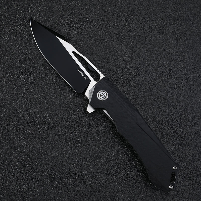 Petrified Fish PF969, 3.74" K110 Blade,G10 Handle,Flipper Liner lock Folding knife
