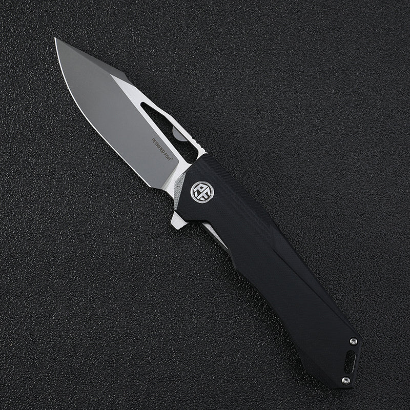 Petrified Fish PF969, 3.74" K110 Blade,G10 Handle,Flipper Liner lock Folding knife